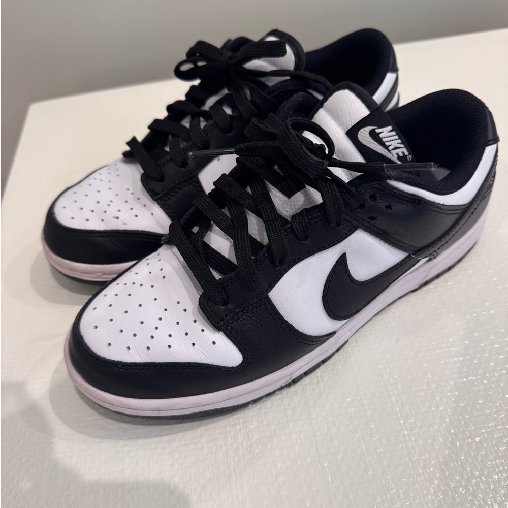 Nike Classic Panda Dunks Black and White Low-Tops- Women’s 7